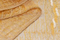 TESSUTO TENDA STROPICCIATO FONDO ORO