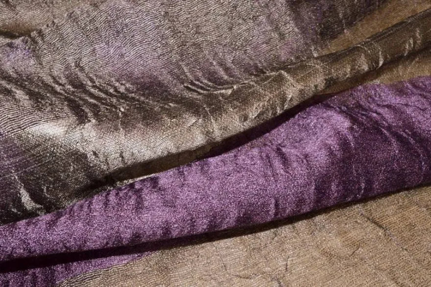 TESSUTO TENDA STROPICCIATO VIOLA