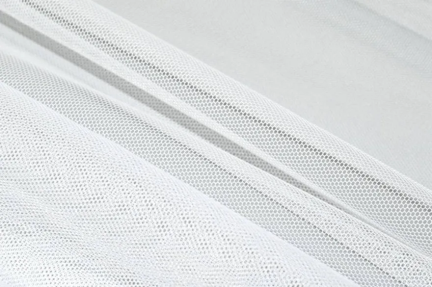 TESSUTO TENDA TULLE COLOR NATURALE CON PIOMBO