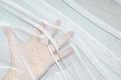 TESSUTO TENDA TULLE COLOR NATURALE CON PIOMBO