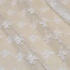 TESSUTO TENDA TULLE RICAMATO BIANCO