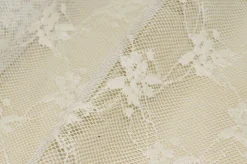 TESSUTO TENDA TULLE RICAMATO PANNA