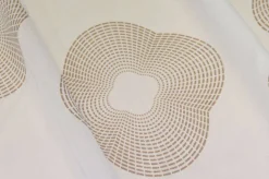 TESSUTO TENDA VELO FANTASIA GEOMETRICA BEIGE