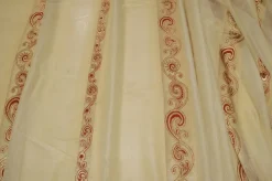 TESSUTO TENDA VELO FANTASIA ORO/BORDEAUX