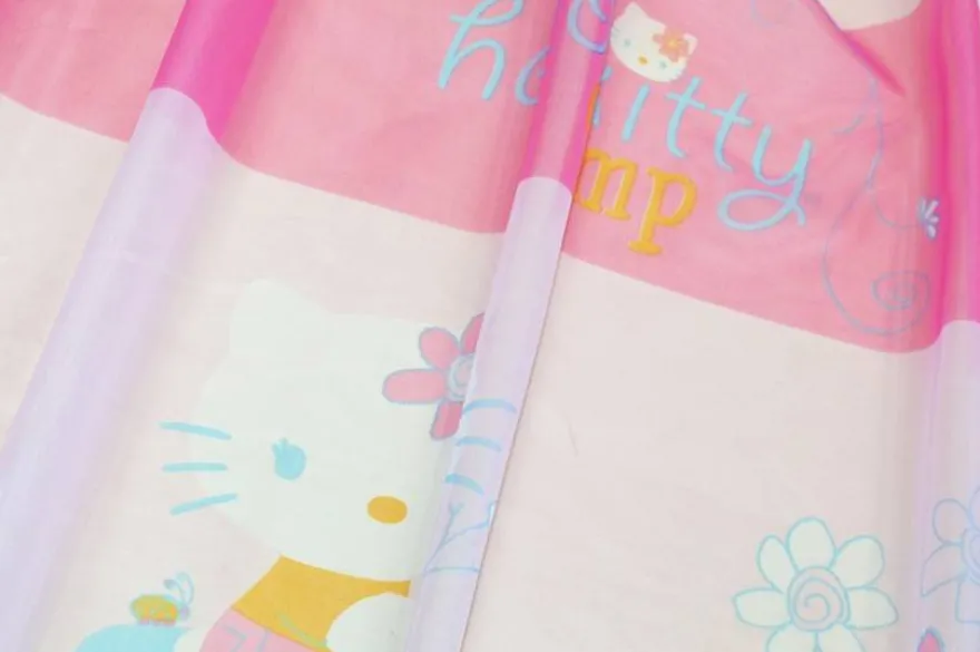 TESSUTO TENDA VELO HELLO KITTY ROSA