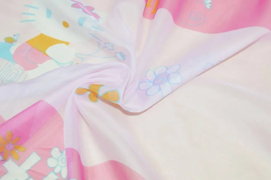 TESSUTO TENDA VELO HELLO KITTY ROSA