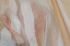 TESSUTO TENDA VELO STROPICCIATO RIGA ROSA SALMONE