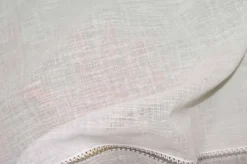 TESSUTO TENDINO BIANCO CON BORDO GRIGIO