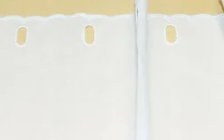 TESSUTO TENDINO CON INCASSI PIZZO FIORELLINO GIALLO