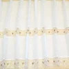 TESSUTO TENDINO CON INCASSO IN ORGANZA FIORELLINO MARRONE