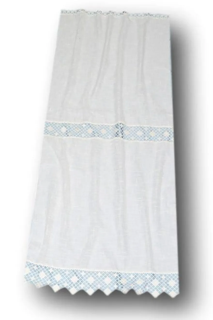 TESSUTO TENDINO EFFETTO LINO CON INSERTI MACRAME