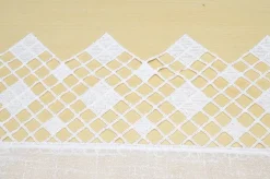 TESSUTO TENDINO EFFETTO LINO CON INSERTI MACRAME
