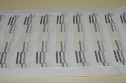 TESSUTO TENDINO FANTASIA GEOMETRICA GRIGIO/NERO