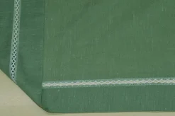 TESSUTO TENDINO MISTO LINO VERDE