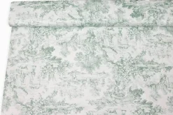 TESSUTO TOILE DE JOUY PURO COTONE PER LENZUOLA