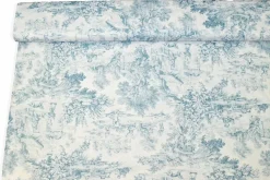 TESSUTO TOILE DE JOUY PURO COTONE PER LENZUOLA