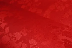 TESSUTO TOVAGLIA FIANDRA PURO COTONE LINDA ROSSA