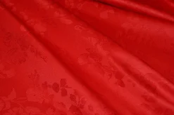 TESSUTO TOVAGLIA FIANDRA PURO COTONE LINDA ROSSA