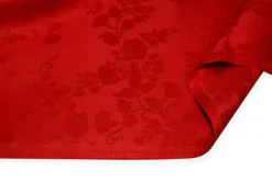 TESSUTO TOVAGLIA FIANDRA PURO COTONE LINDA ROSSA