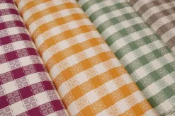 TESSUTO TOVAGLIA PURO COTONE SCACCO ABRUZZESE