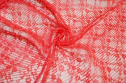 TESSUTO TULLE PLISSETTATO ROSSO