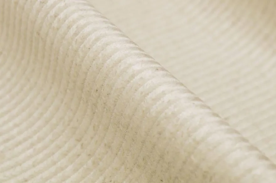 TESSUTO VELLUTO A COSTE 480 RIGHE BEIGE CHIARO MELANGE