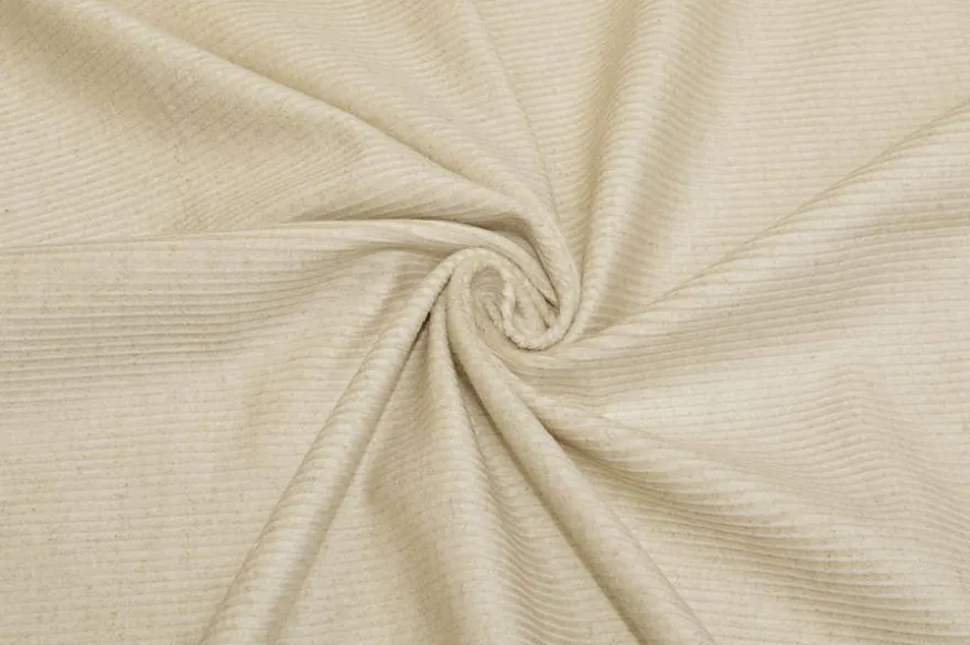 TESSUTO VELLUTO A COSTE 480 RIGHE BEIGE CHIARO MELANGE