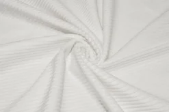 TESSUTO VELLUTO A COSTE 330 RIGHE BIANCO NATURALE