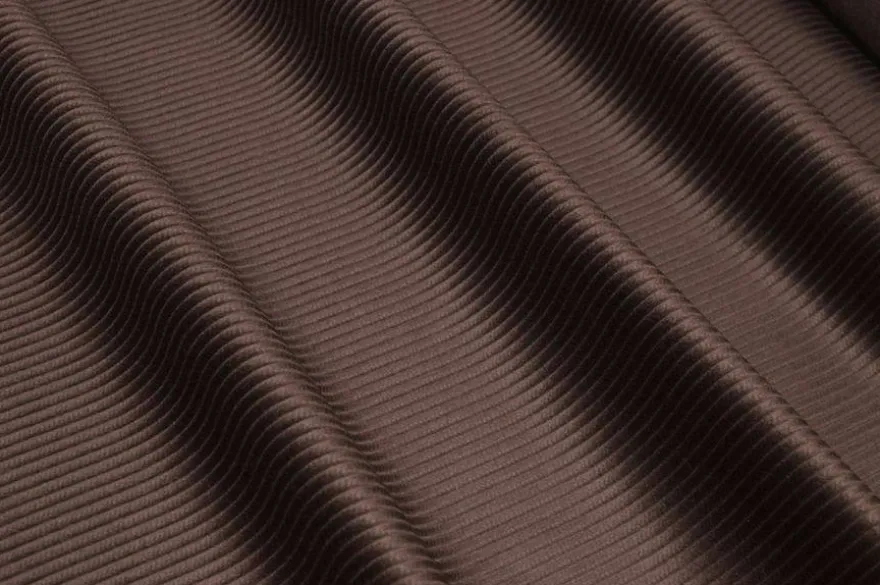 TESSUTO VELLUTO A COSTE 500 RIGHE COLOR CACAO