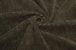 TESSUTO VELLUTO A COSTE 300 RIGHE VERDE MILITARE MELANGE