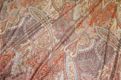 TESSUTO VELLUTO ARREDO STAMPA CASHMERE DIGITALE COLOR TERRA