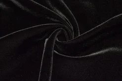 TESSUTO VELLUTO LISCIO IN VISCOSA NERO