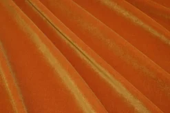 TESSUTO VELLUTO LISCIO PURO COTONE COLOR ZUCCA