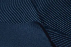 TESSUTO VELLUTO PURO COTONE A COSTE 500 RIGHE BLU