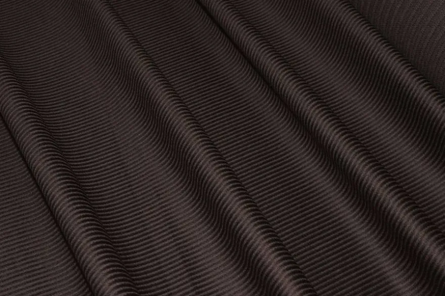 TESSUTO VELLUTO PURO COTONE A COSTE 480 RIGHE MARRONE
