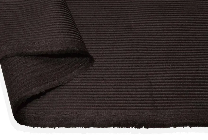 TESSUTO VELLUTO PURO COTONE A COSTE 480 RIGHE MARRONE