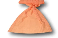 TESSUTO VELO STROPICCIATO SALMONE ACCESO