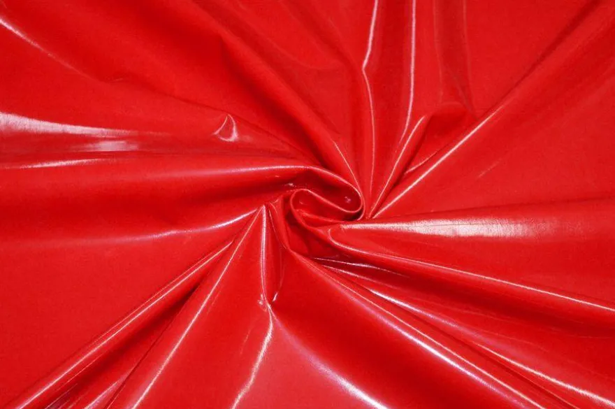 TESSUTO VERNICE BONDAGE ROSSO