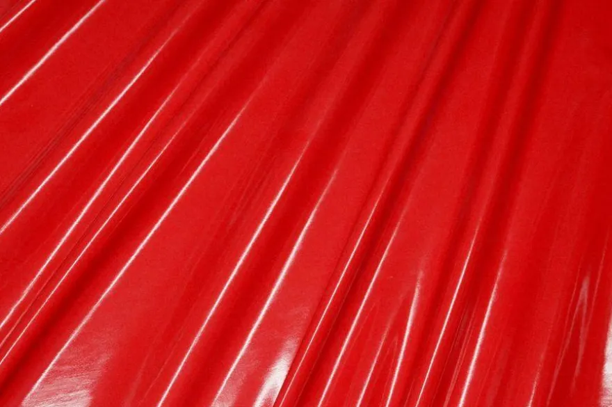 TESSUTO VERNICE BONDAGE ROSSO