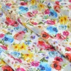 TESSUTO VISCOSA DEVORE' FIORE MULTICOLOR