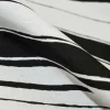 TESSUTO VISCOSA DOUBLE STREATCH RIGONE BIANCO NERO