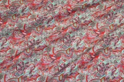 TESSUTO VISCOSA/LINO FANTASIA CASHMERE ROSSO