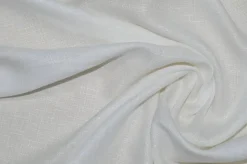 TESSUTO VISCOSA TRAMA EFFETTO LINO BIANCO