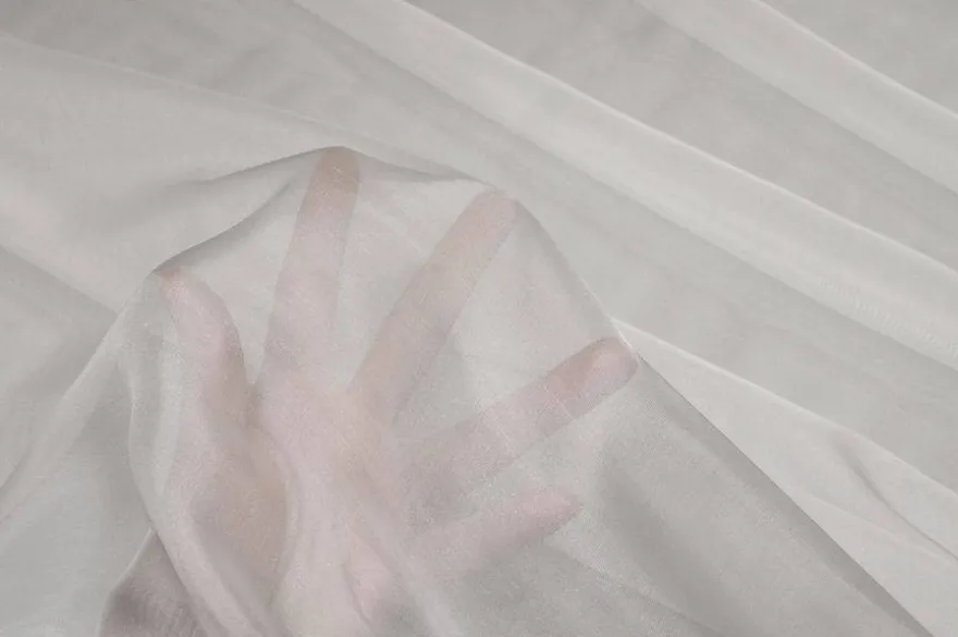 TESSUTO VOILE MISTO SETA COLOR SETA