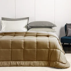 TRAPUNTA MATRIMONIALE RIVIERA MODELLO PASSPARTOUT WINTER VAR BEIGE CAMMELLO 0101
