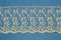 TULLE RICAMATO PANNA ALTEZZA 7 CM
